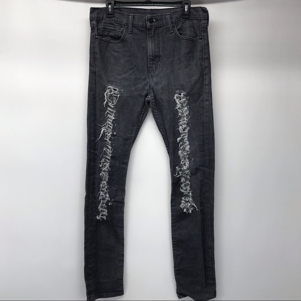 DISTRESSED Levi’s 510 Black Jeans (34x34) Men’s